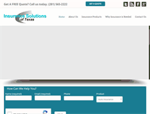Tablet Screenshot of insurancesolutions.com